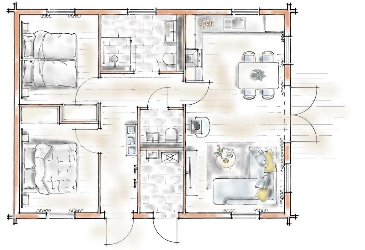 Oekologisches Holzblock-Ferienhaus 150 Im Lauterdoerfle Zu Vermieten - Neubau Villa Hayingen Exterior photo